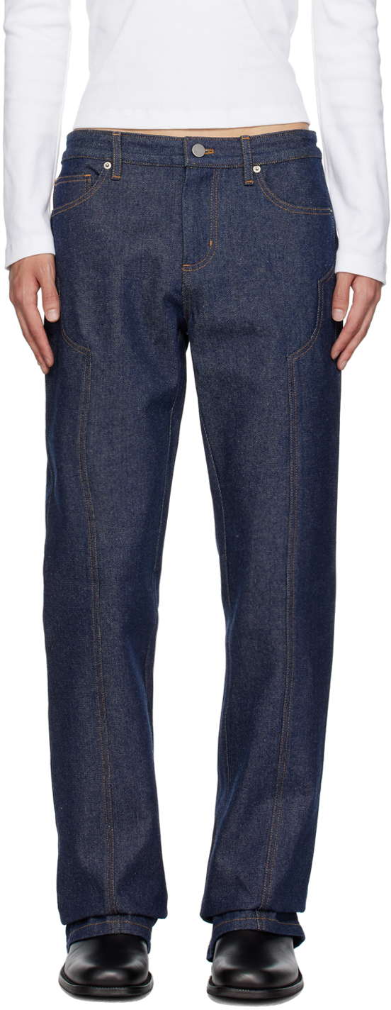 K.NGSLEY: Indigo Ravedin Jeans | SSENSE