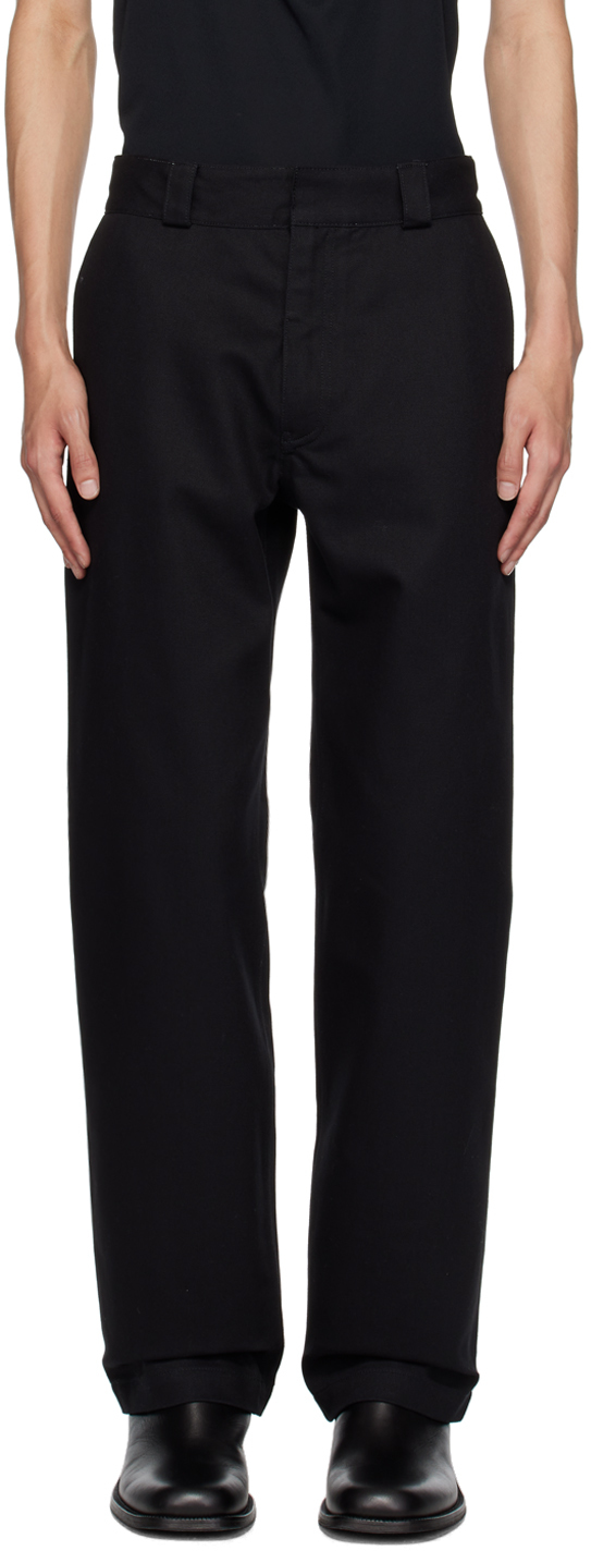 Black So Hard Trousers by K.NGSLEY on Sale