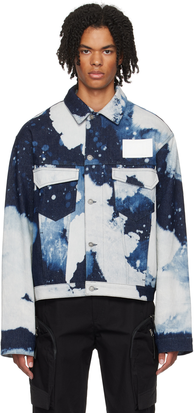 Indigo Bleached Denim Jacket by A-COLD-WALL* on Sale