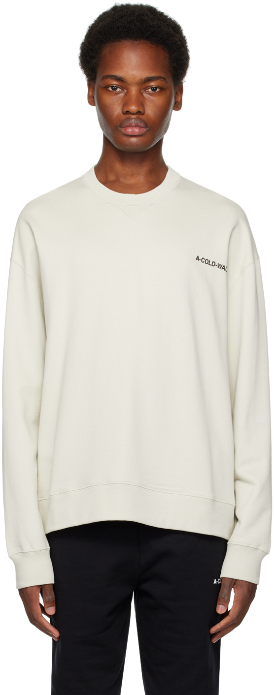 A-cold-wall* Off-white Essential Sweatshirt In Bone