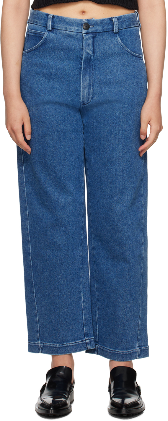 Indigo Straight-Leg Jeans