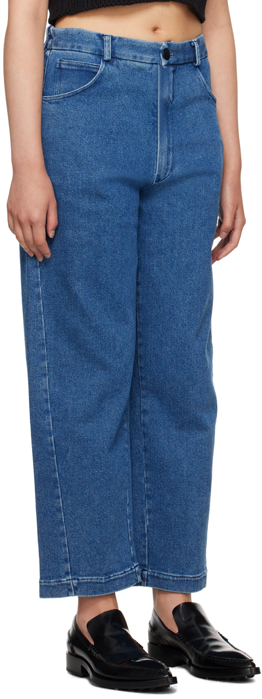 Straight Denim Pants Indigo Cordera