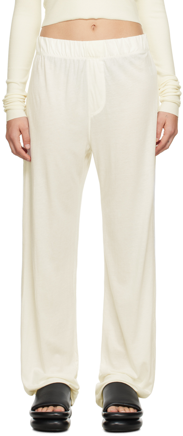 Éterne Off-white Lightweight Lounge Pants In Ivory