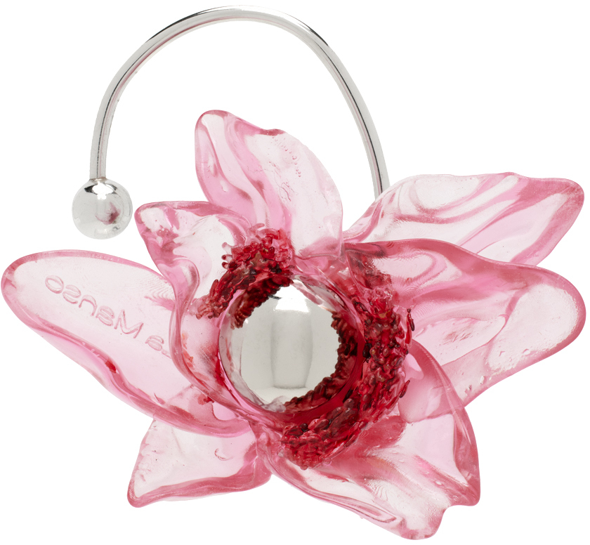La Manso Pink & Silver Tetier Bijoux Edition Tempus Rosita Single Ear Cuff