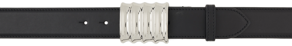 KHAITE BLACK MEDIUM JULIUS BELT