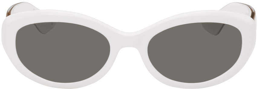 Shop Khaite White Oliver Peoples Edition 1969c Sunglasses In 1760r5 White/carbon