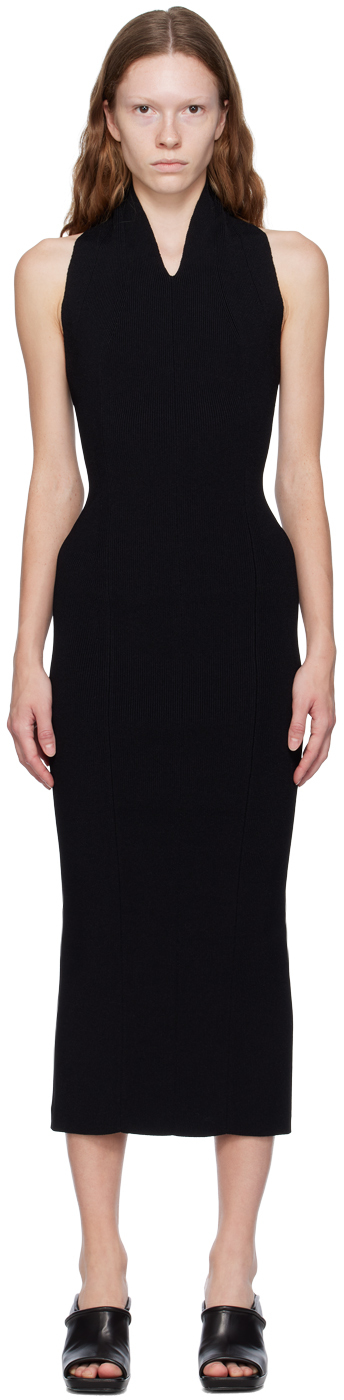 KHAITE: Black 'The Amalfi' Maxi Dress | SSENSE UK