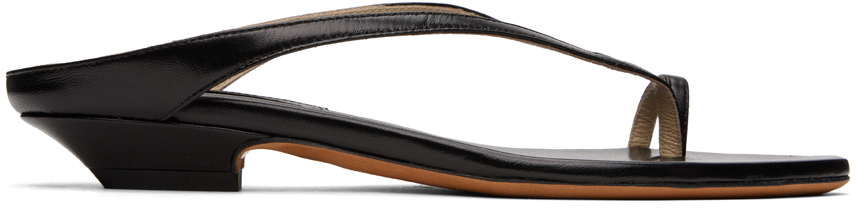 Shop Khaite Black 'the Marion' Sandals In 200 Black