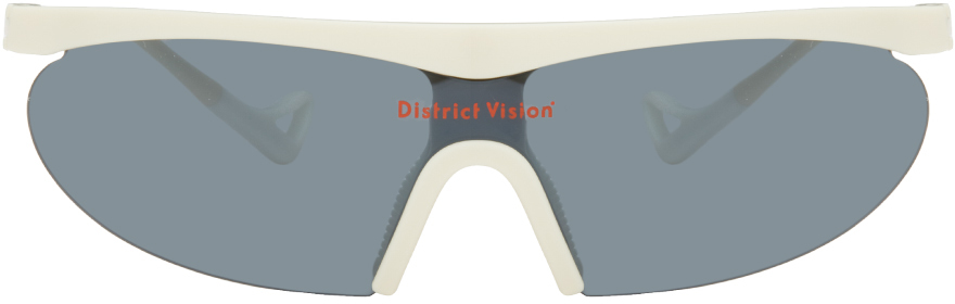District Vision White Koharu Eclipse Sunglasses