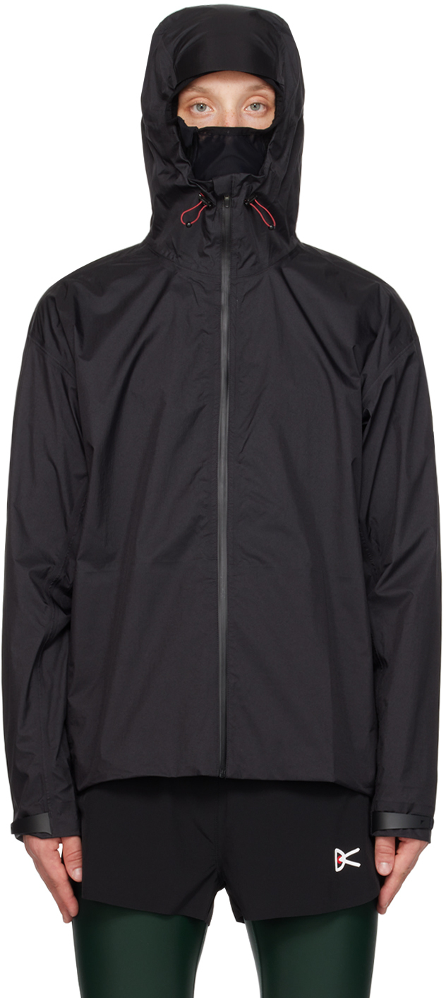 District Vision Waterproof Hodded Jacket In Black