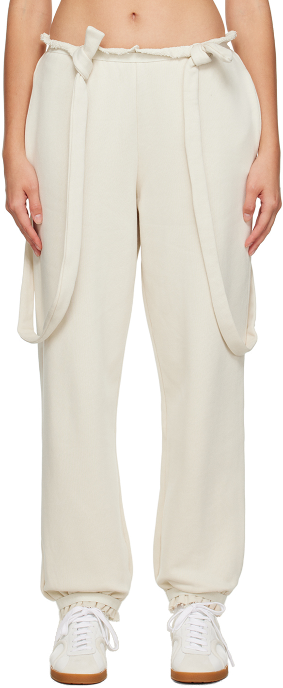 Baserange Off-white Route Lounge Pants In Undyed