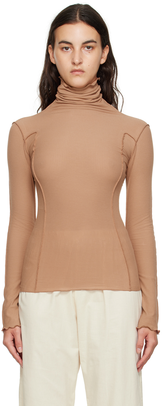 Pink Omato Turtleneck by Baserange on Sale