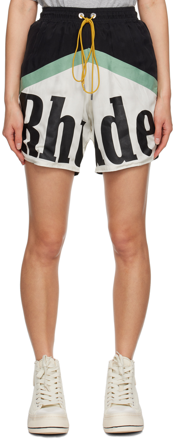 Rhude Black & White 'Rhude Awakening' Shorts