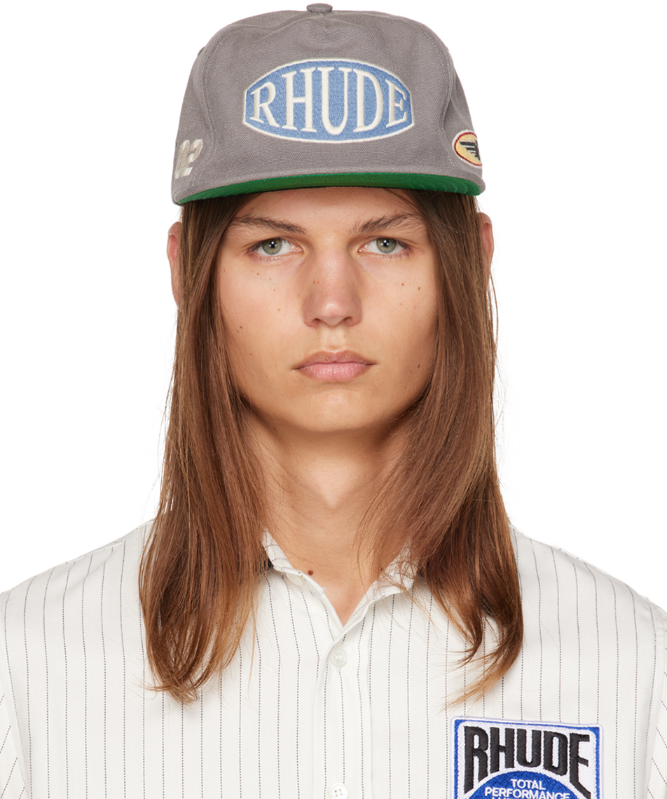 RHUDE GRAY RALLY CAP