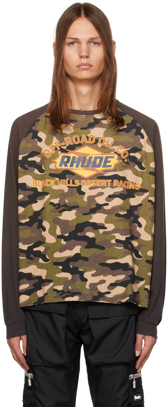 Rhude Black 'Hills' Long Sleeve T-Shirt