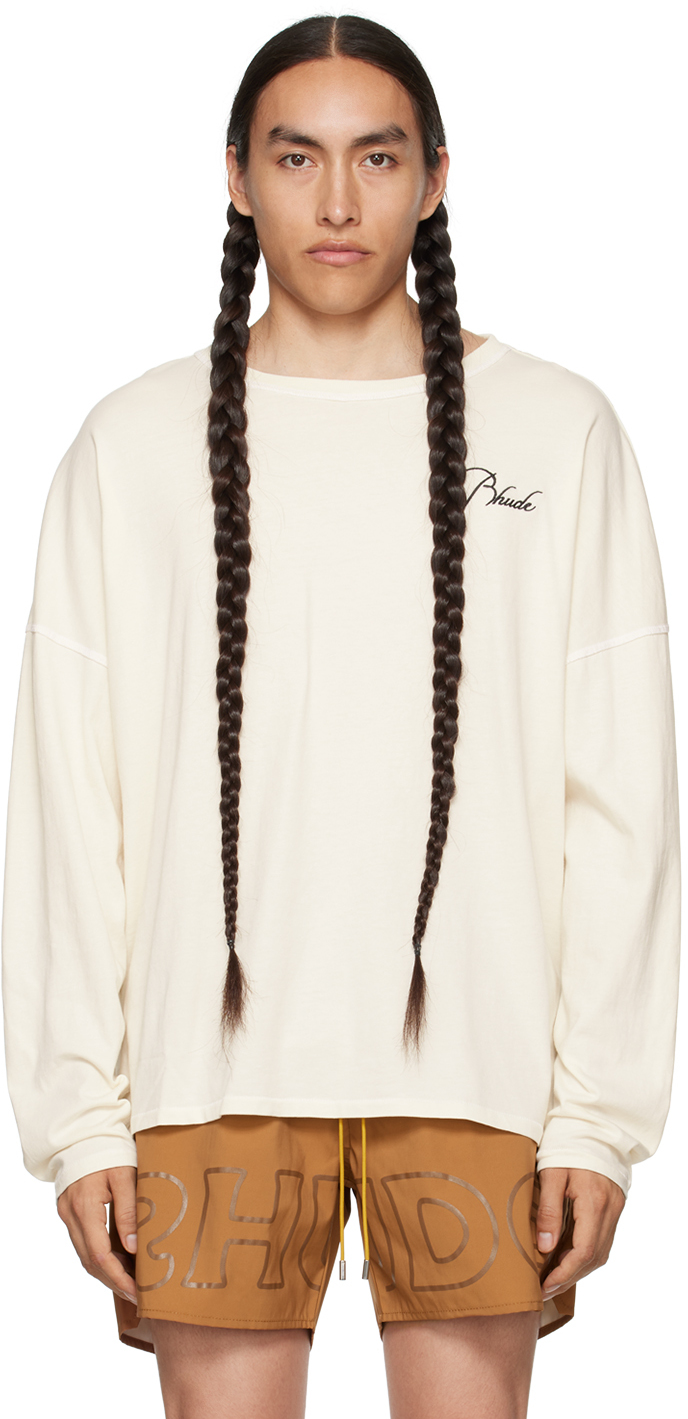 Off white reverse t shirt by rhude on sale