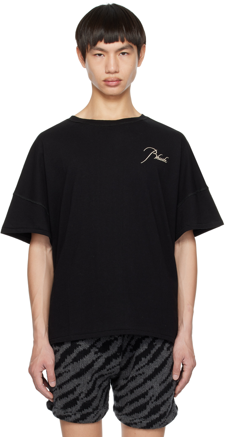 Rhude Black Reverse T-shirt
