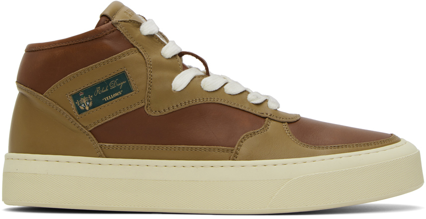 Rhude Khaki & Brown Cabriolets Sneakers