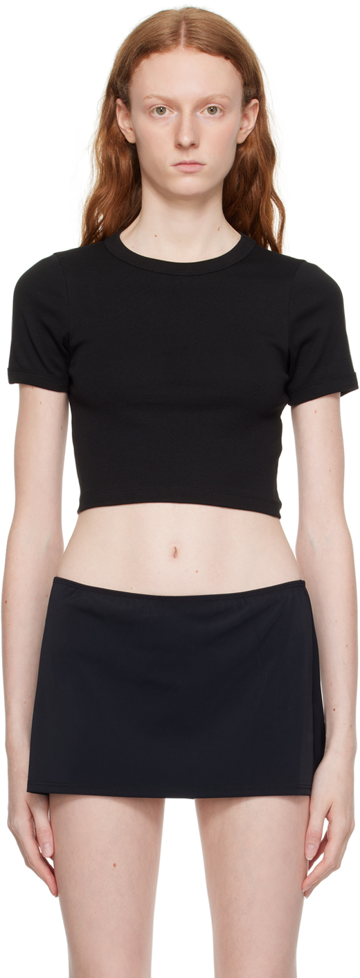 Black Car Cropped T-Shirt