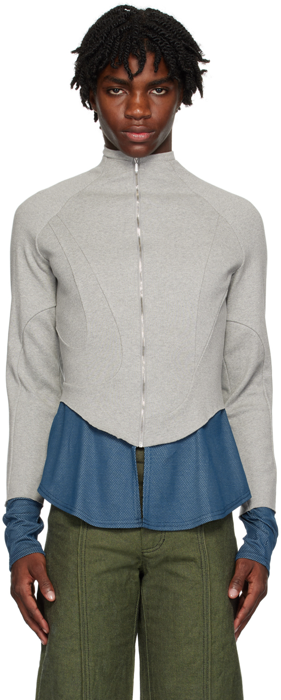 Gray & Blue Markas Sweatshirt