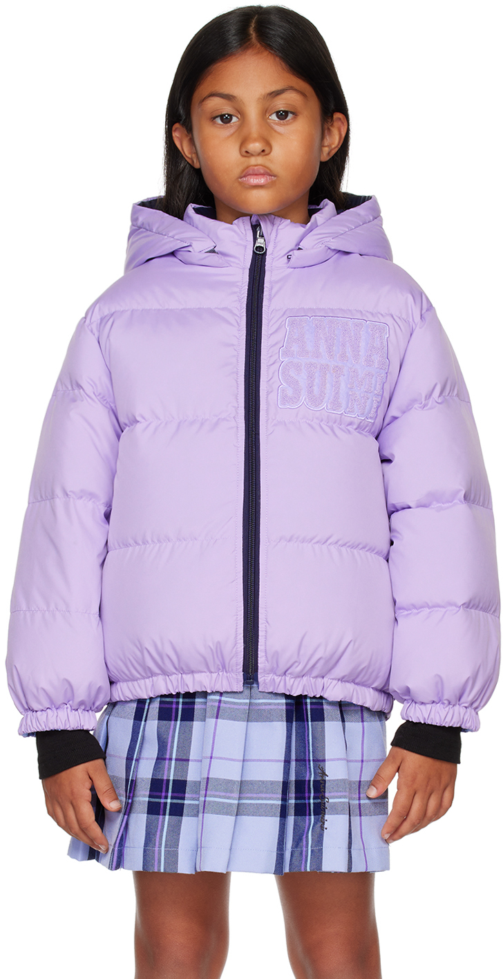SSENSE 折扣季| ANNA SUI MINI 紫色兜帽儿童双面羽绒夹克加入折扣