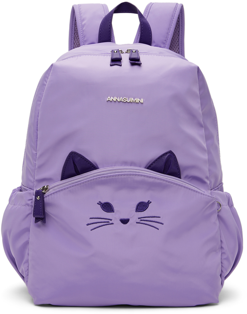 Anna Sui Mini Ssense Exclusive Kids Purple Backpack In Lavender | ModeSens