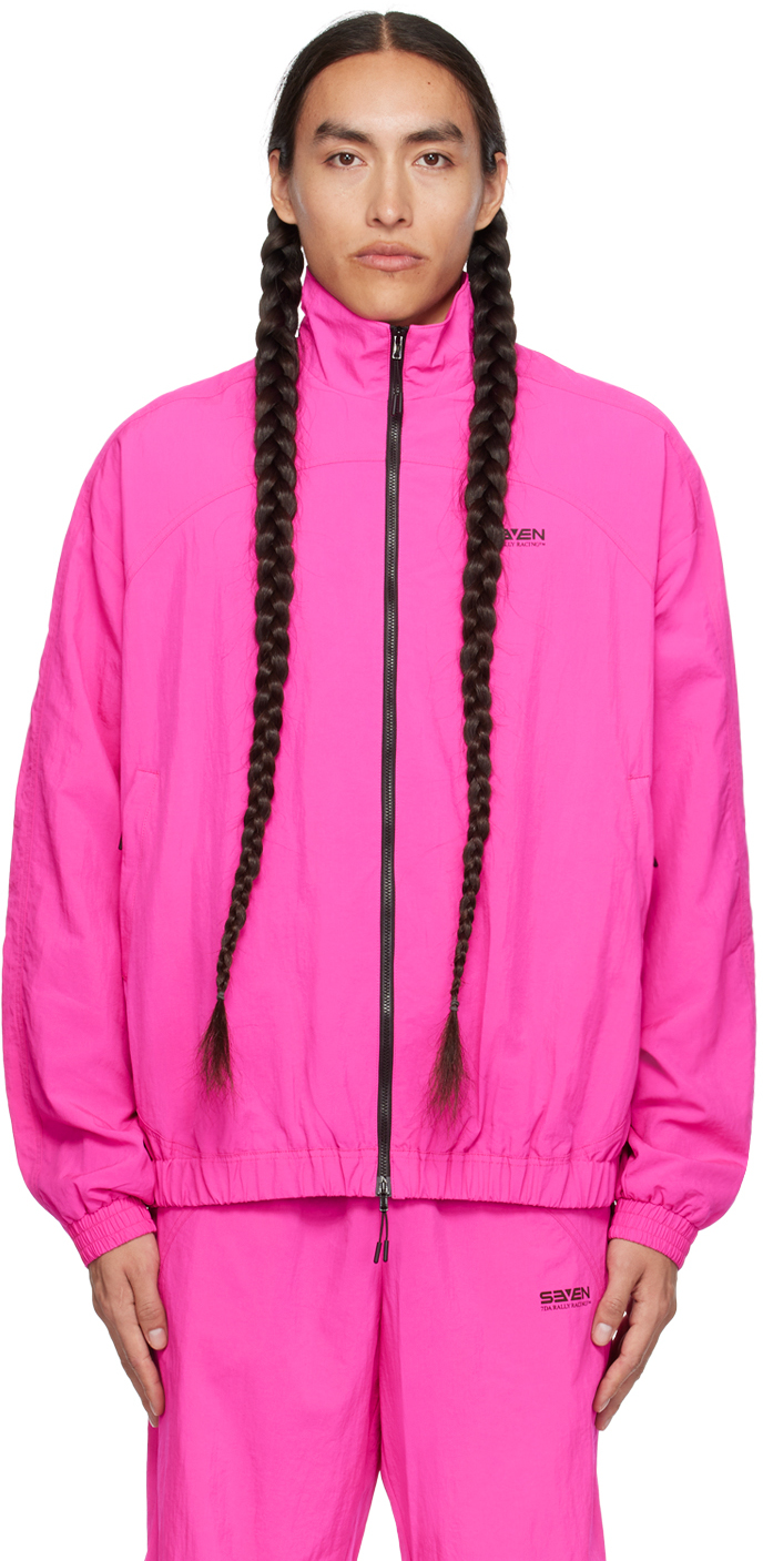 Pink Zip Track Jacket
