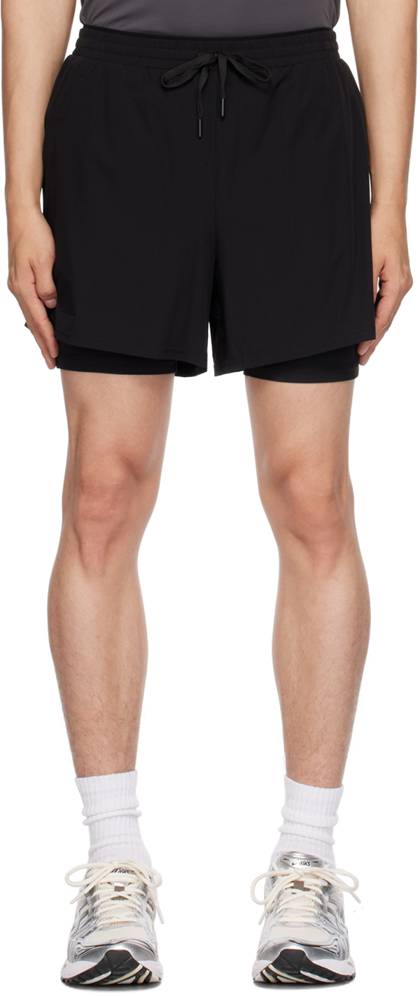 Black Two-In-One Shorts
