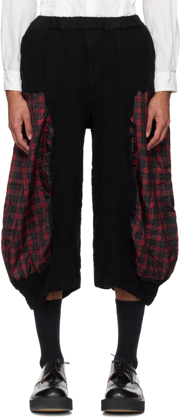 Black Check Trousers
