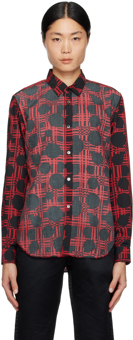 Black & Red Printed Shirt