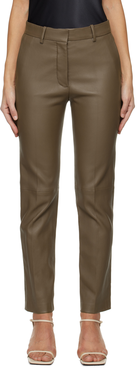 Brown Coleman Leather Pants
