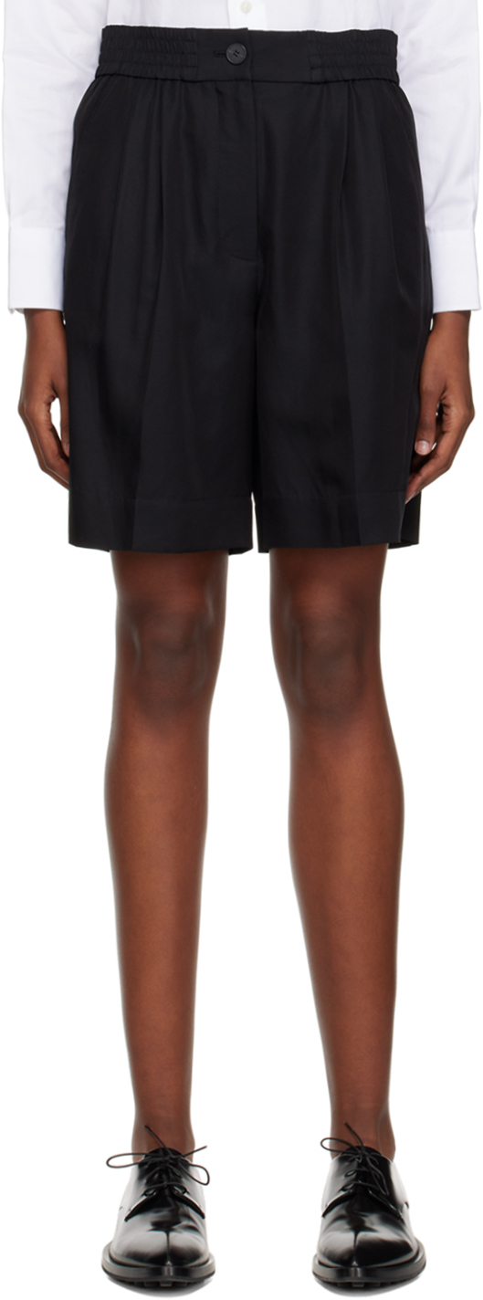 Joseph Black Taymount Shorts In 10 Black