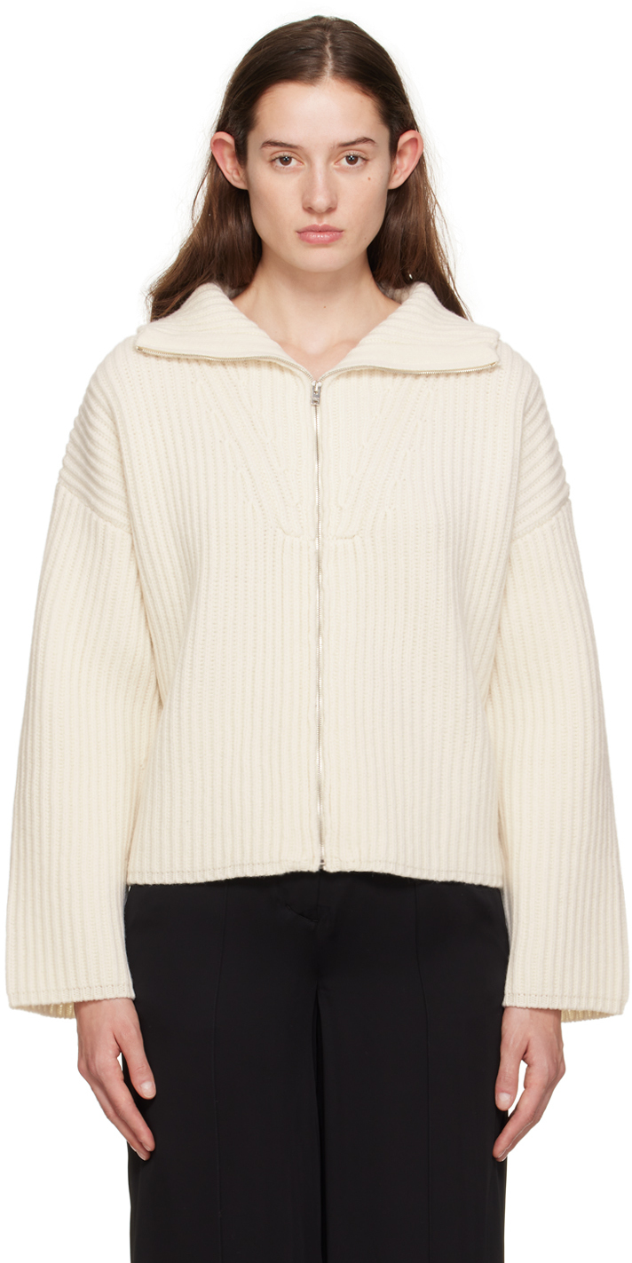 Off-White Zip Through Sweater