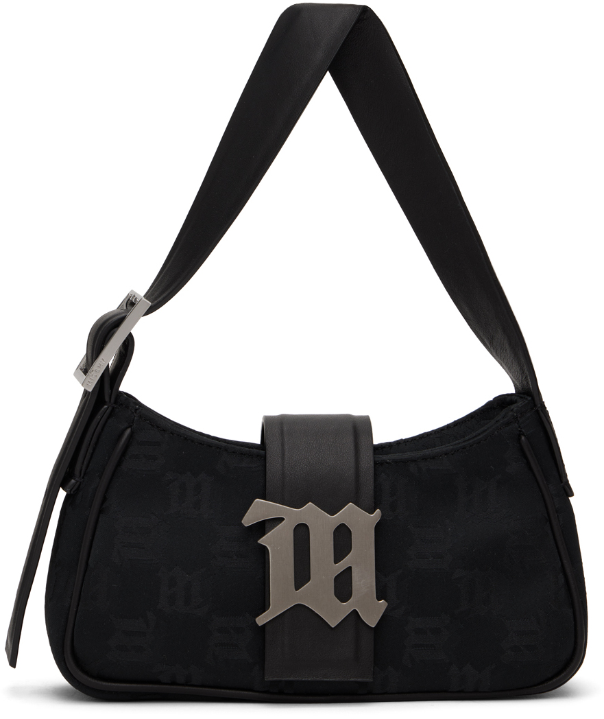 Misbhv Black Mini Monogram Shoulder Bag