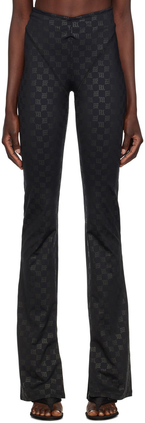 Black Monogram Trousers
