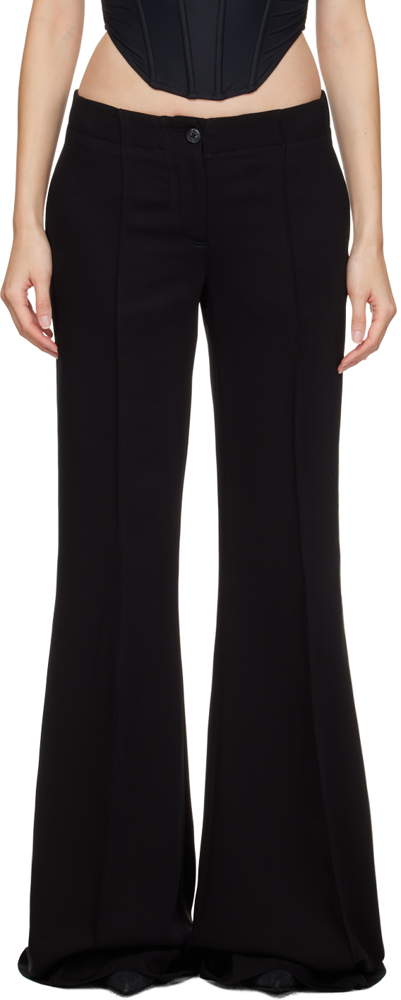 Pantalon évasé noir MISBHV en solde pantalon évasé homme