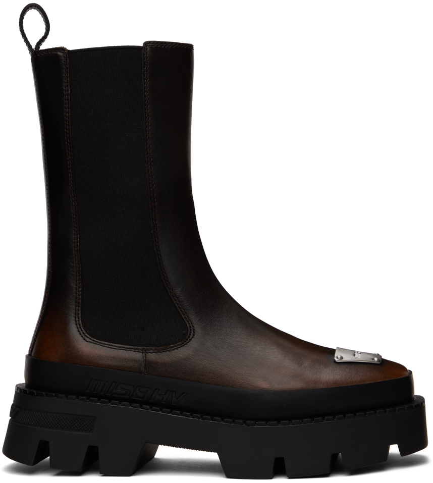 Misbhv Black & Brown 'the 2000' Chelsea Boots In Baltimora