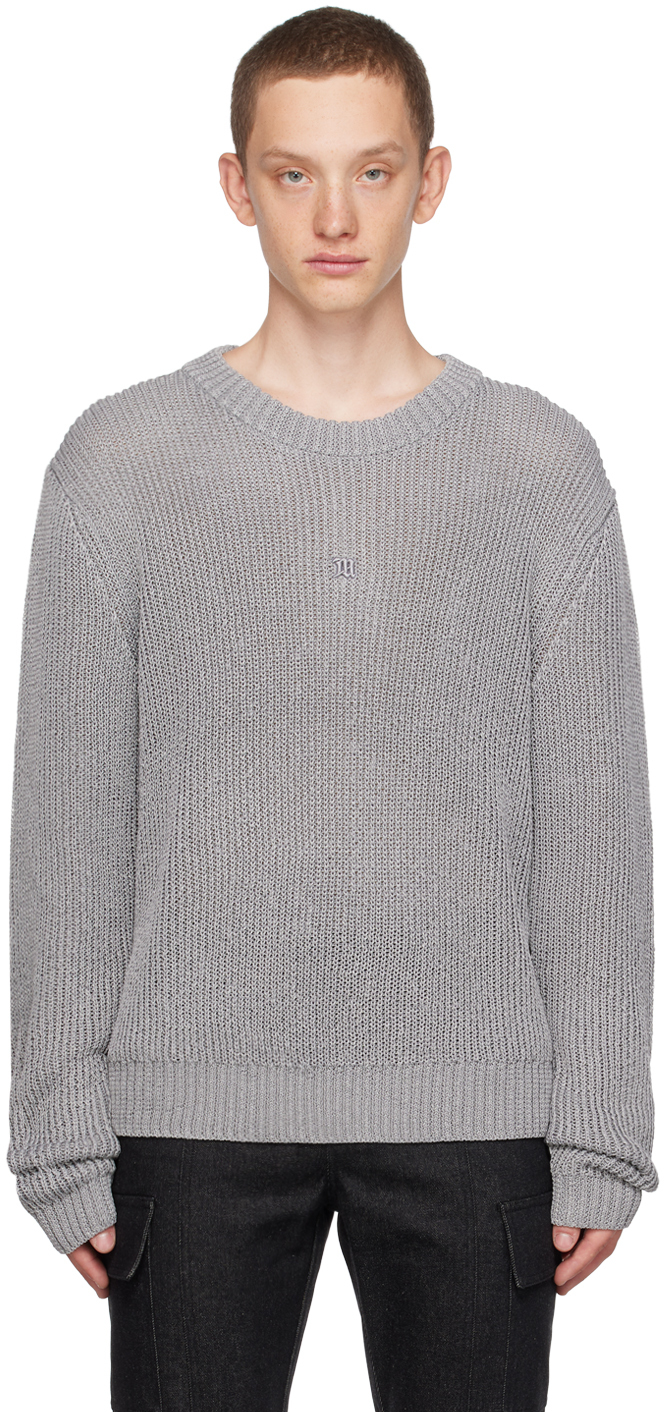 Misbhv Gray Heat Reactive Sweater In Grey