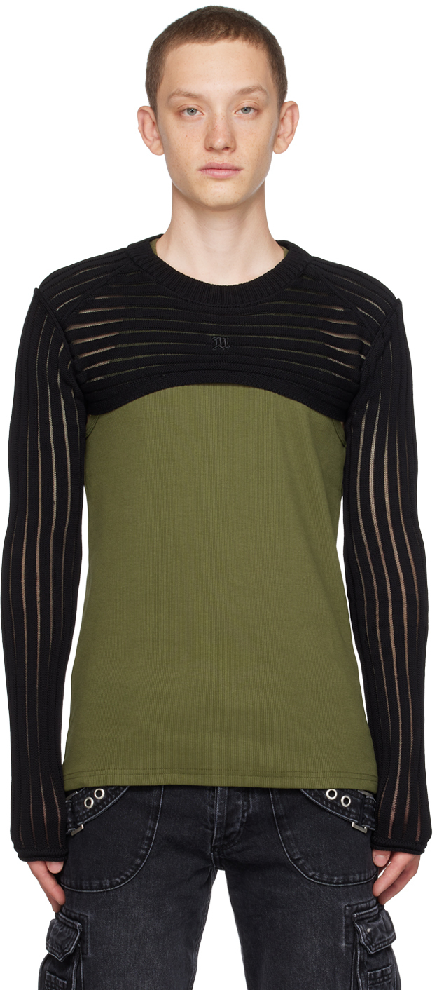 Black Monofilament Sweater by MISBHV on Sale