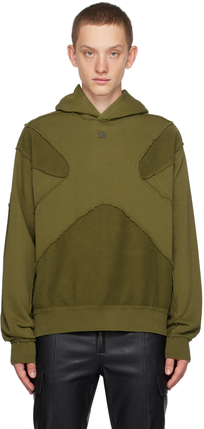 Khaki X Hoodie by MISBHV on Sale