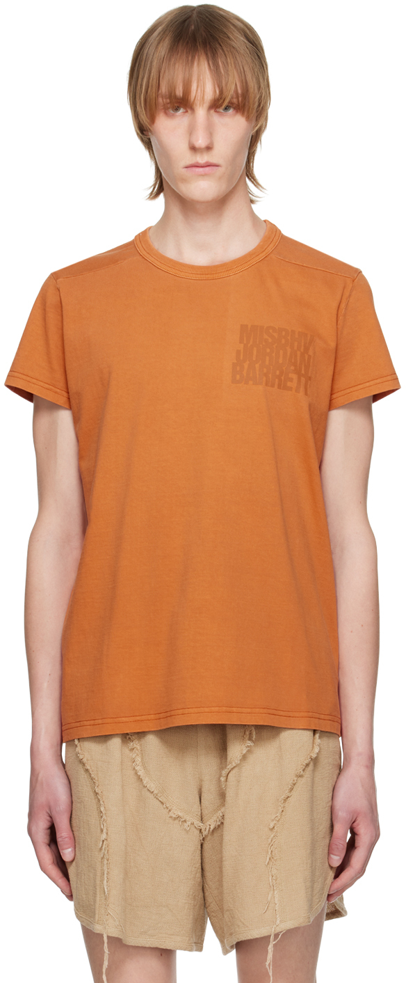 Orange Jordan Barrett Edition Printed T-Shirt by MISBHV on Sale