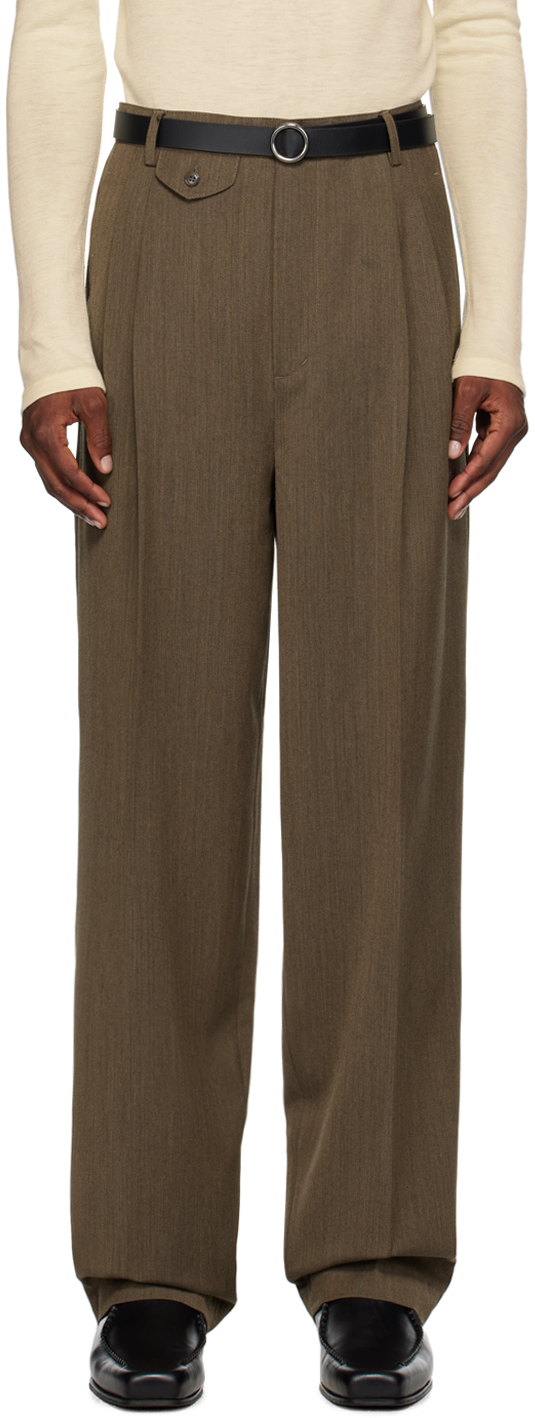 Maiden Name Brown Emily Trousers In Granite