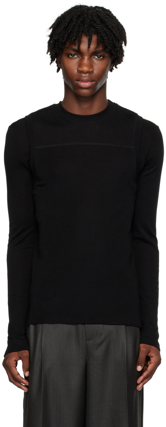 Black Evan Long Sleeve T-Shirt