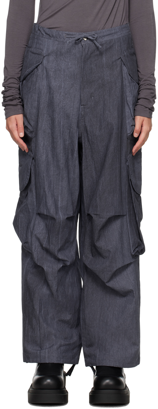 Navy Gocar Trousers by Entire Studios on Sale