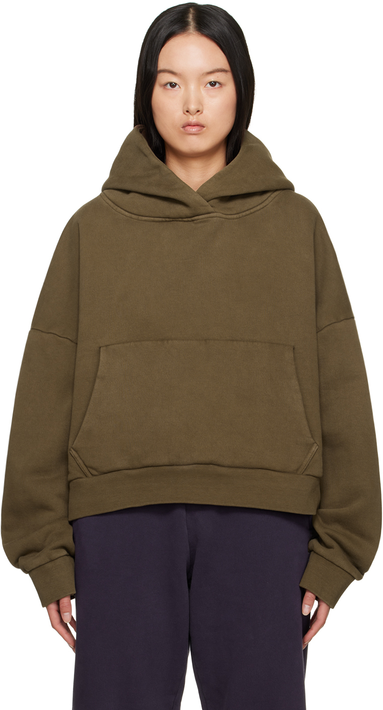 Entire Studios: Brown Heavy Hoodie | SSENSE Canada