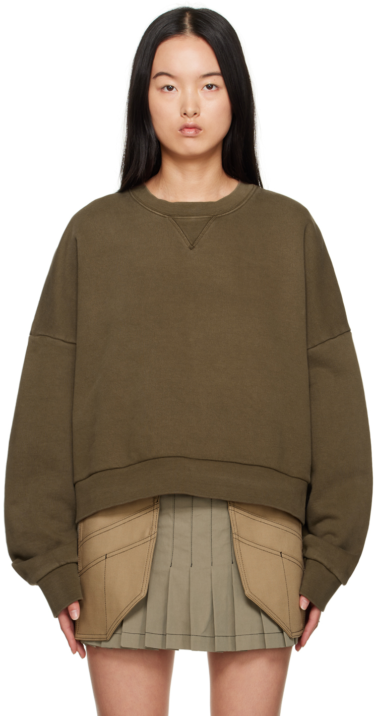 Entire Studios Brown Box Sweatshirt In Brunette