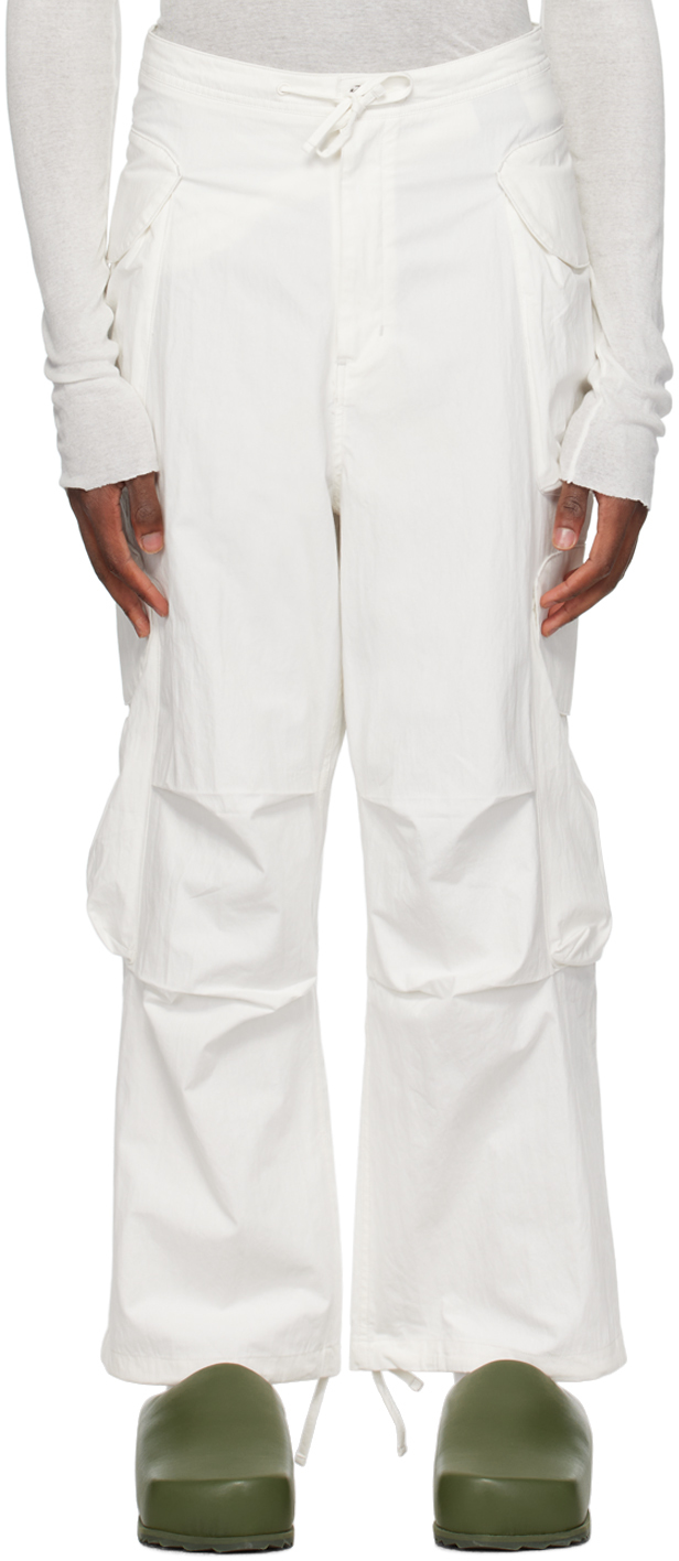 White Gocar Cargo Pants