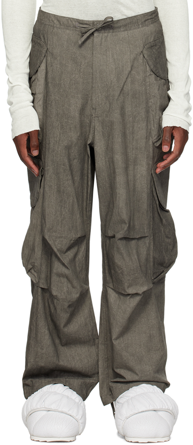 Entire Studios Grey Gocar Cargo Trousers In Light Slate