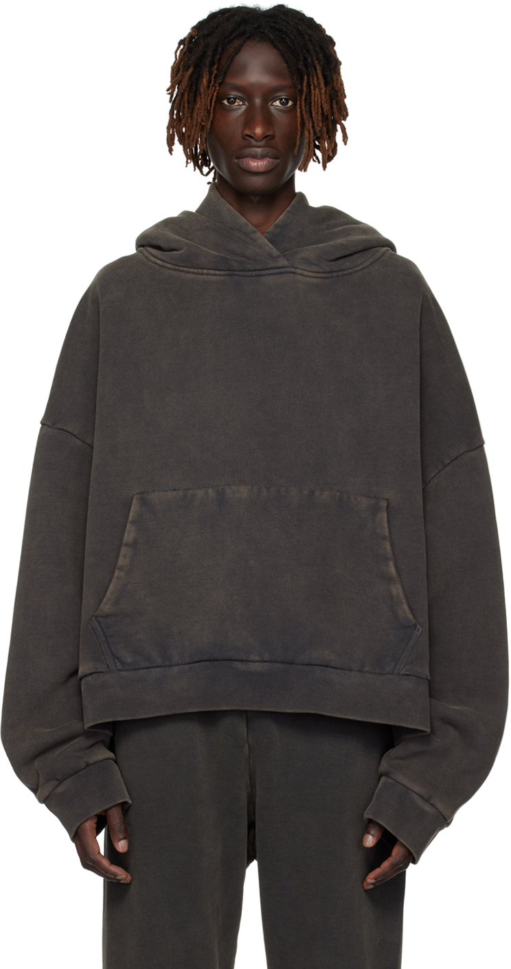 Entire Studios: Black Heavy Hoodie | SSENSE