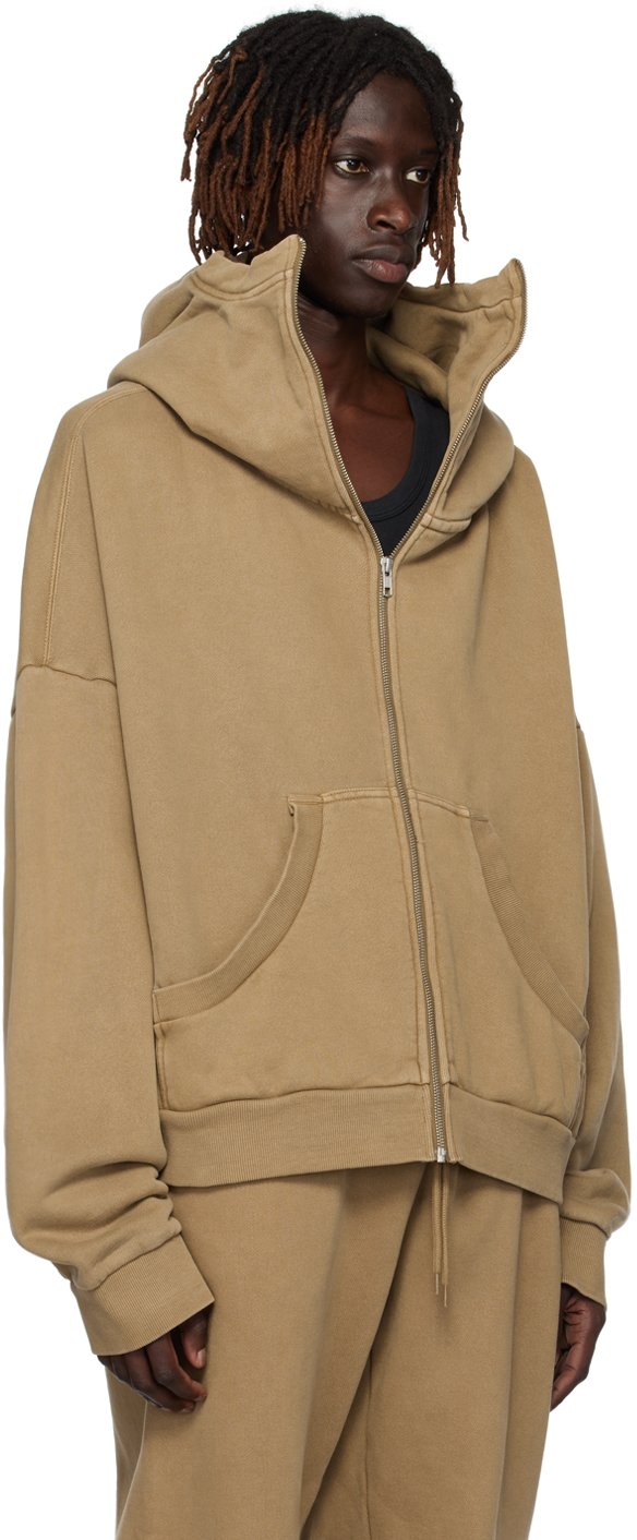 Entire Studios Tan Full Zip Hoodie | Smart Closet